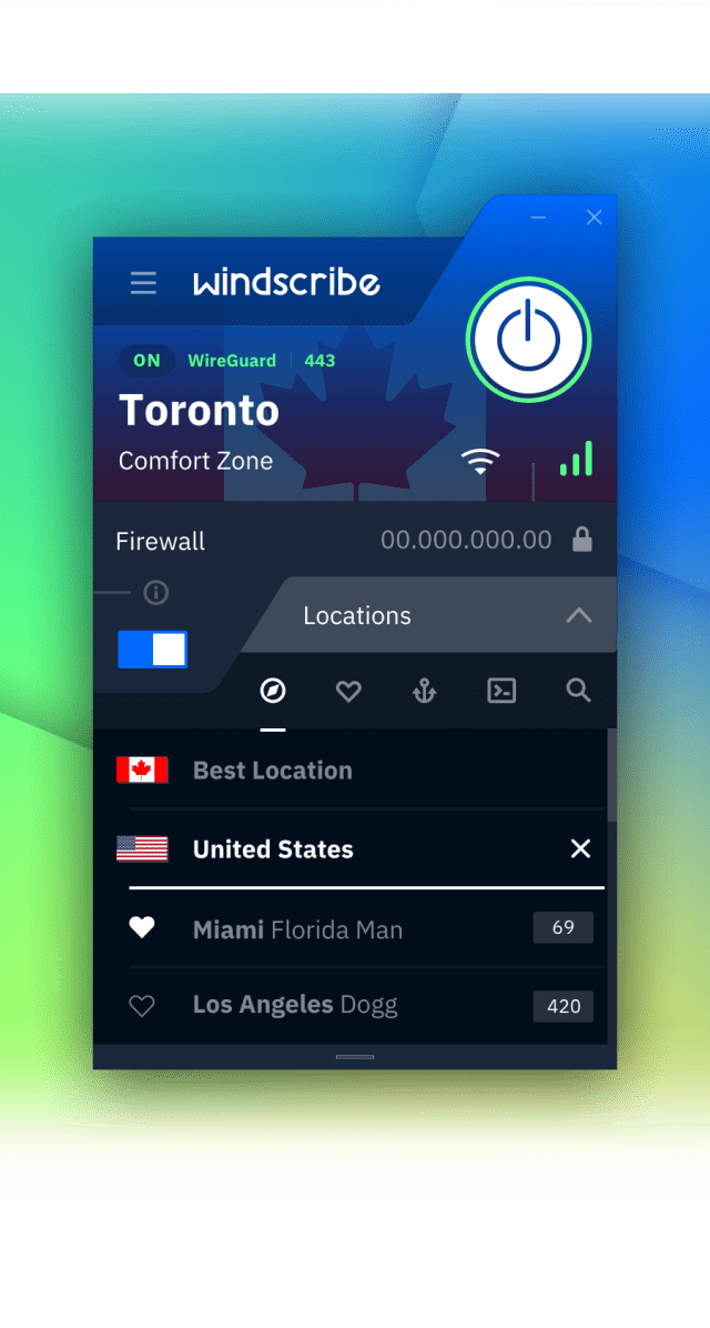 Windscribe 移动端应用